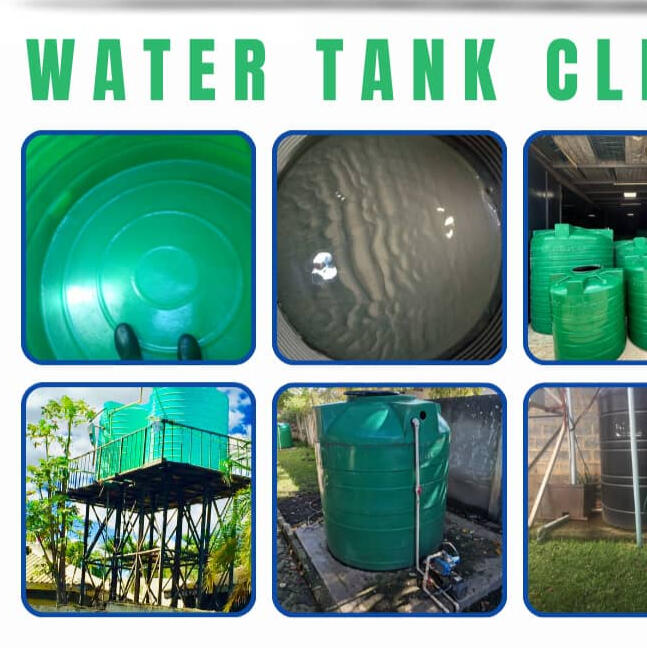 Water tank cleaning